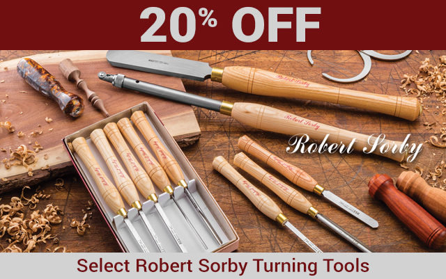 Save 20% on Robert Sorby Turning Tools