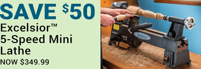 Excelsior 5-Speed Mini Lathe - Save $50