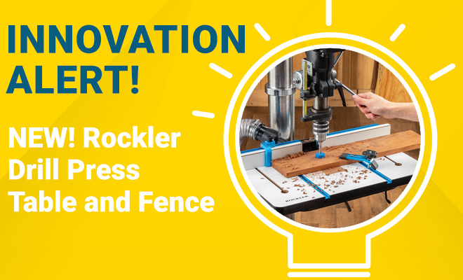 Rockler Innovation - New Rockler Drill Press Table and Fence
