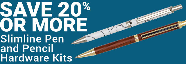 20% Or More Off Slimline Pen and Pencil Hardware Kits