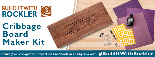 Build It with Rockler Cribbage Board Maker Kit