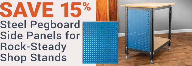 Rockler Pegboard Side Panels for Rock-Steady Stand - Save 15%