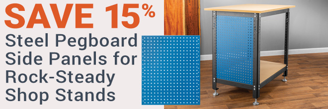 Rockler Pegboard Side Panels for Rock-Steady Stand - Save 15%