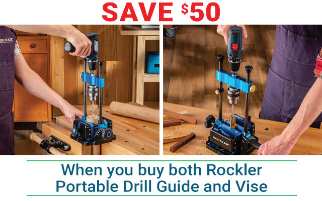 Save $50 on Rockler Portable Drill Guide with Vis