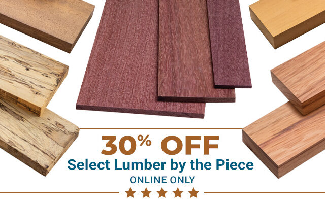 Save 30% on Select Lumber by the Piece