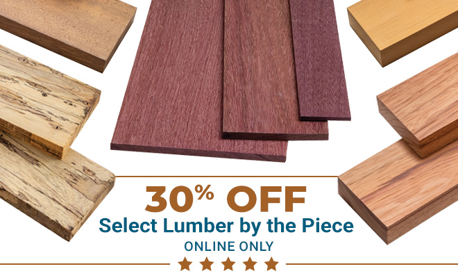 Save 30% on Select Lumber by the Piece