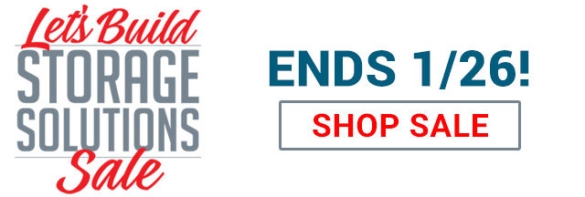 Rockler Let's Build Storage Solutions Sale Ends 1-26