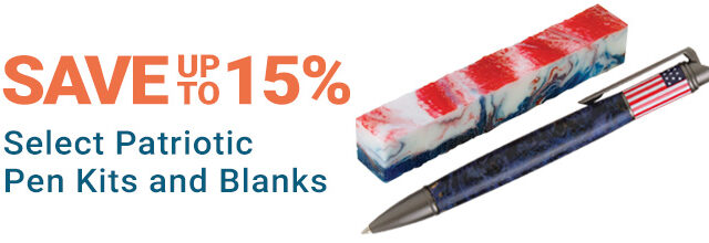Save on Patriotic Pen Blanks