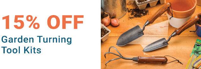 15% off Garden Tool Turning Kits