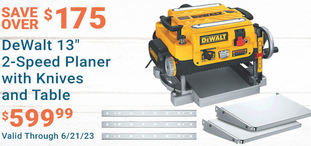 DeWalt Planer with Knives and Tble Save Over $175