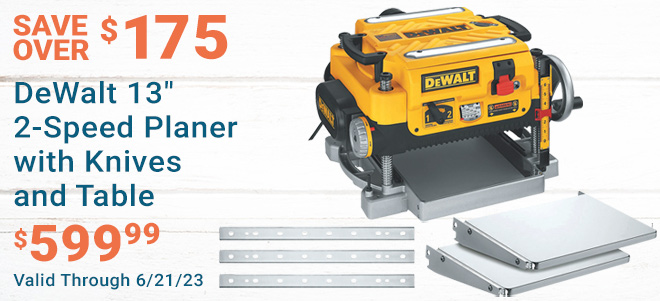 DeWalt Planer with Knives and Table Save Over $175