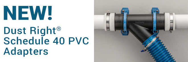 Dust Right Schedule 40 PVC Adapters