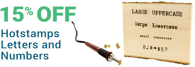 15% Off Hotstamps Woodburning Tools