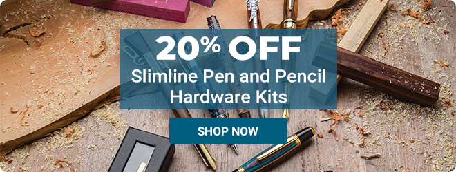 20% Off Slimline Pen and Pencil Hardware Kits