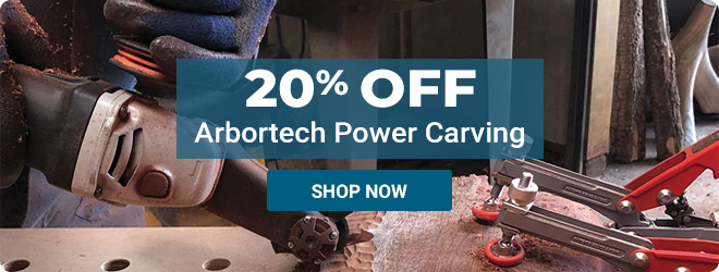 Save 20% on Arbortech Power Carving Tools