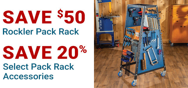 Save $50 on Pack Rack and 20% Off Select Pack Rack Accessories
