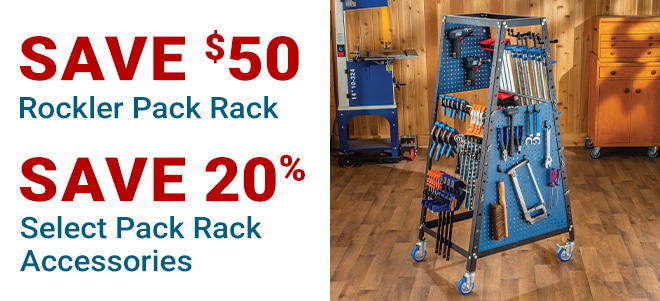 Save $50 on Pack Rack and 20% Off Select Pack Rack Accessories