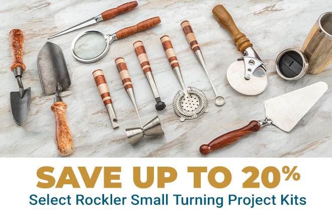 Save up to 20% on Select Rockler Small Turning Project Kits