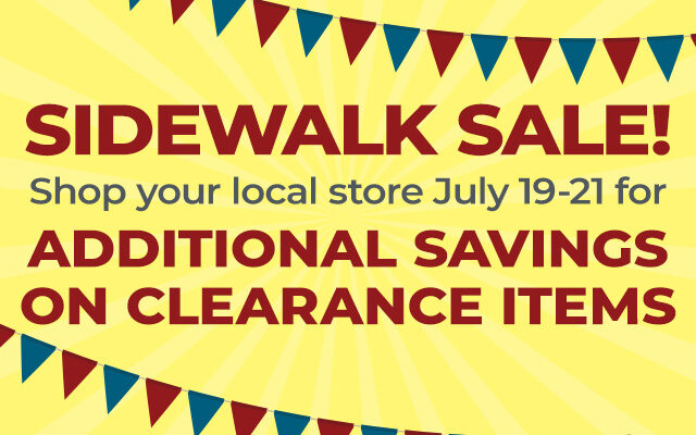 Rockler Sidewalk Sale - July 19-21 with Additional Savings on Clearance Items