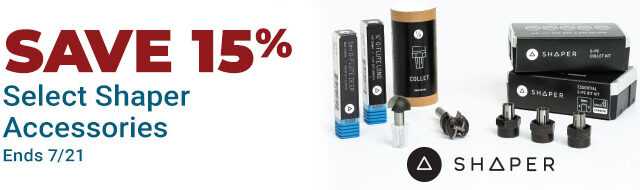 Save 15% off Select Shaper Accessories - Ends 7/21