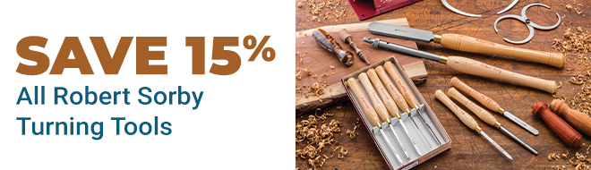 Save 15% on Robert Sorby Turning Tools