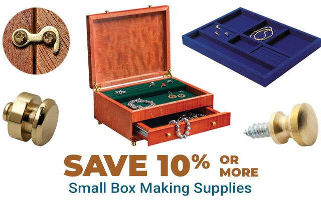 Save 15% on Rockler Small Box Making Supplies