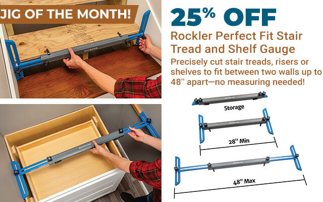 25% Off Rockler Perfect Fit Stair Tread and Shelf Gauge