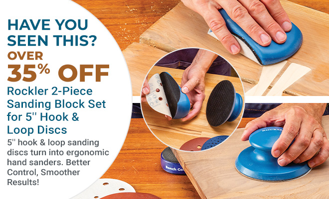 Over 35% Off Rockler 2-Piece Sanding Block Set