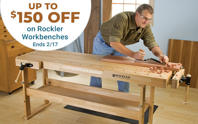 Up to $150 Off Rockler Workbenches