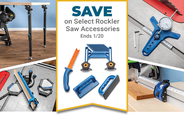 Save on Select Rockler Saw Accessories