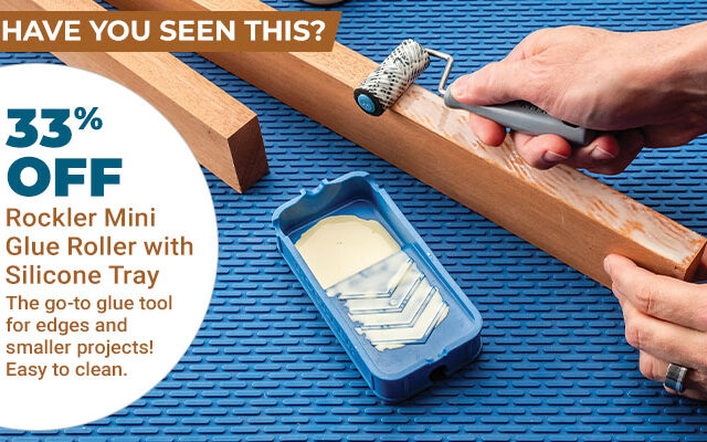 33% Off Rockler Mini Glue Roller with Silicone Tray