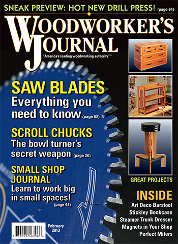 Woodworker’s Journal – January/February 2013