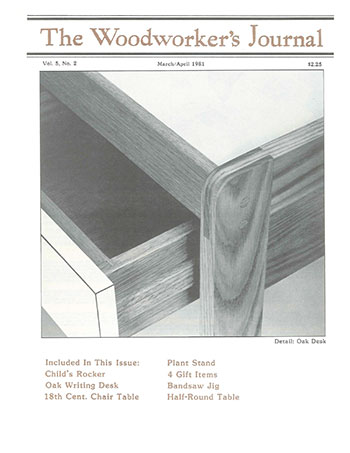 Woodworker’s Journal – March/April 1981
