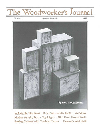 Woodworker’s Journal – September/October 1981