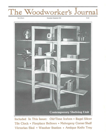 Woodworker’s Journal – November/December 1981