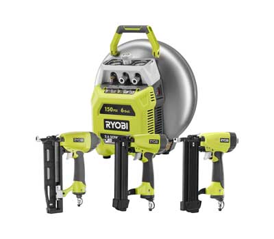 RYOBI 6 Gallon Compressor and 3 Tool Combo Kit