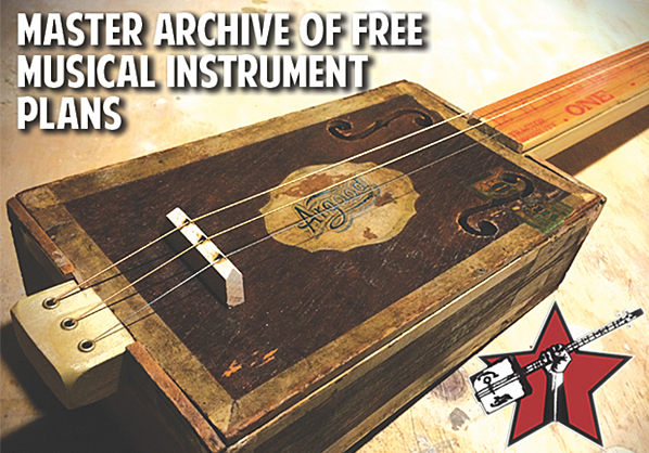 Cigar Box Nation Updates Archive of Free DIY Musical Instrument Plans