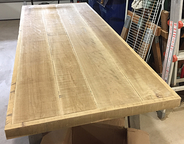 Maple Table Top Overlay Finish Options Woodworker S Journal