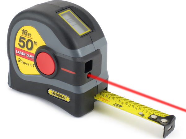 General Tools 2-in-1 Laser Tape Measure