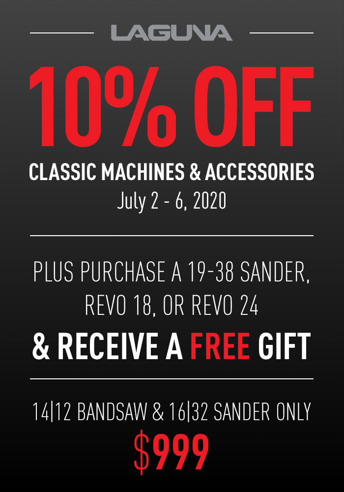 Laguna Tools 4th of July Sale