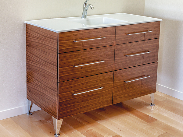 White Oak Vanity Top Bathroom Best Finish Woodworker S Journal - How To Finish Wood For Bathroom