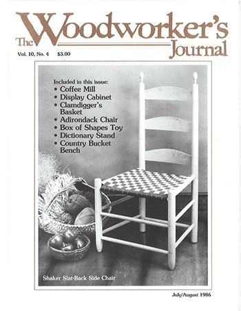 Woodworker’s Journal – July/August 1986
