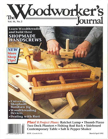 Woodworker’s Journal – March/April 1992