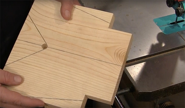 Tip for Making Angled Band Saw Cuts