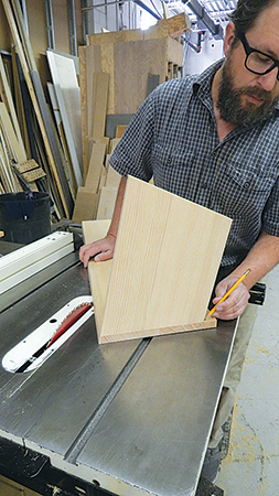 Tthen as a reference for marking the hive side pieces before cutting them to final width.