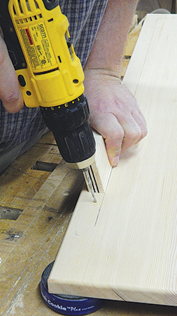 Then determine the drilling angle you’ll need for boring pilot holes for the screws