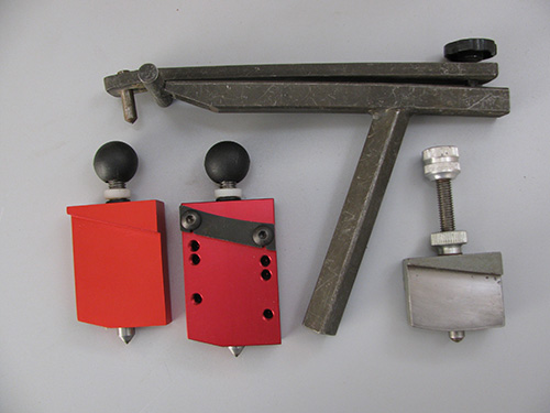 Wheel truing tool set for bench grinder
