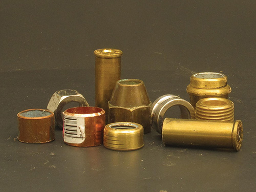 Brass plumbing fittings for awl