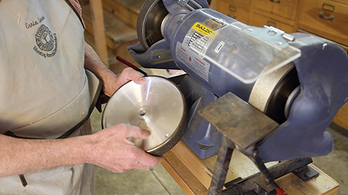 This CBN wheel is from Wood Turners Wonders out of Georgia, one of the sources of these new options for grinding wheels.