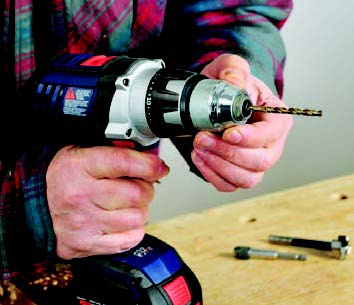 The Bosch DDH181 features a sturdy and durable all-metal tool-less chuck.